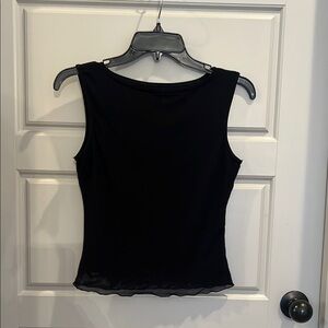 Brandy Melville Black Fitted Tank Top